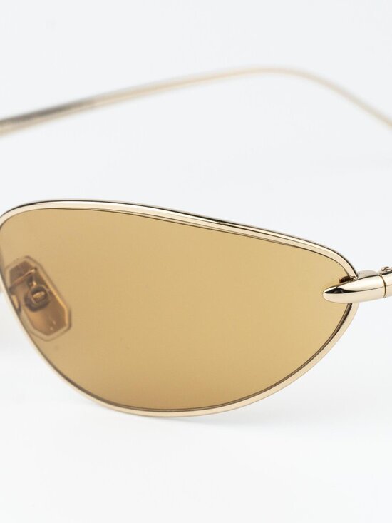 Loewe Women Sunglasses Gold Brown Wraparound LW40164U 32E NEW AUTHENTIC main image 4